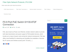 Tablet Screenshot of fiberopticshare.com